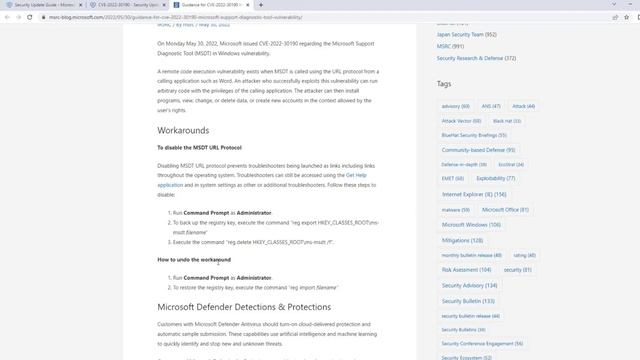 What is CVE-2022-30190 ? What are the threats and workarounds to overcome this vulnerability ? смотреть онлайн