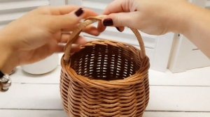 Корзина из бумажной лозы / Анонс МК