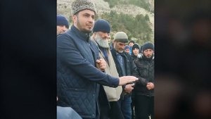 Похороны убитого имама в Дагестане