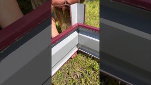 Сборка оцинкованной грядки с полимерным покрытием