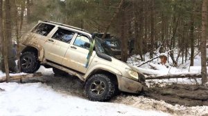 Зимняя покатушка на Озеро Долгое - Уаз Хантер, Патриот, Буханка, Джимас, разные машины
