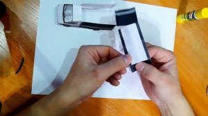 Как склеить из бумаги машину ГАЗель 3302 модель