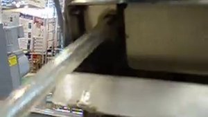 Работа скиммера. Удаление нефтепродуктов и жиров.