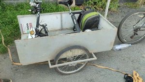 Самодельный прицеп к велосипеду