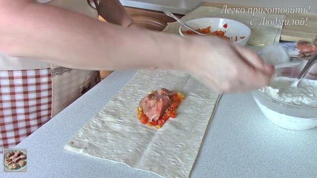 Сочная горбуша в лаваше под соусом в духовке  Легко приготовить!