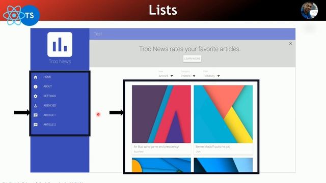 React TypeScript Crash Course: Part-2 Lecture-3 Lists Events in Telugu #venkateshmogili #webguru
