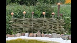 Забор плетень своими руками