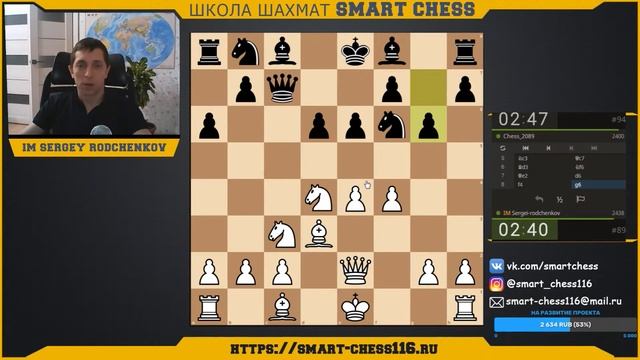 [RU] ✅SUPERBLITZ ARENA НА lichess.org ? ММ СЕРГЕЙ РОДЧЕНКОВ ? ШКОЛА ШАХМАТ SMART CHESS смотреть онлайн