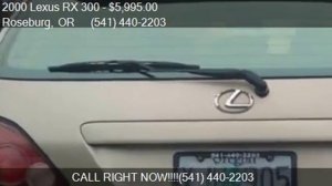 2000 Lexus RX 300 Base AWD 4dr SUV for sale in Roseburg, OR