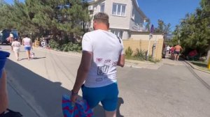 Анапа. Отель Олимп и отель Morea Family Spa & Resort. Обзор территории. Дорога от отеля до моря.