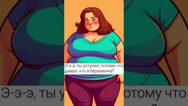 Смешные. Смотри внимательно кому уступаешь место