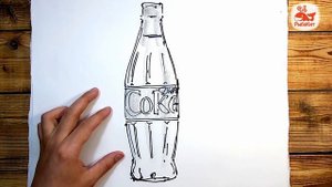 Как нарисовать Кока Колу / Учимся делать скетчи