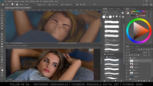 {Photoshop} Speedpaint | Woman and books смотреть онлайн