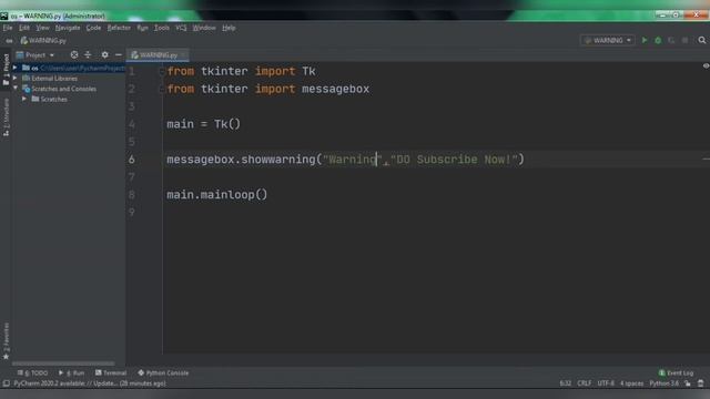Create Message Box using Python in Tamil|#tkinter|Python Projects in Tamil|#KKR