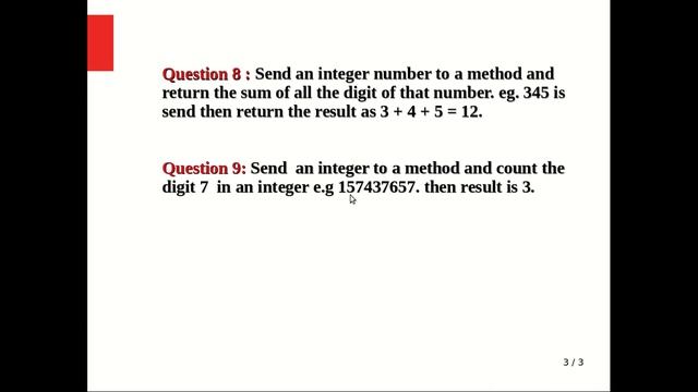 Java Recursion: Program for sum of all digits of number + Count of any digit occurrence Part 5