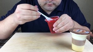 ASMR JELLY EATING (Strawberry, Chocolate, Apple and Peach) Mukbang *NO TALKING*