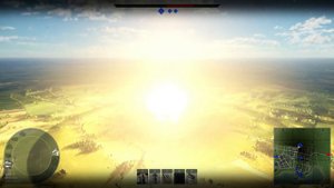 Nuclear bomb RDS-4 explosion (War Thunder nuke)