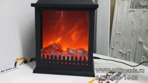 Настольный декоративный электрический камин LED Fireplace Lantern - подробный обзор. Где купить?