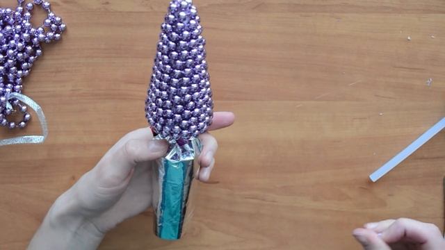 Оригинальная Новогодняя Ёлочка Из Бус Своими Руками!