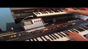 Boss DR110, Roland Juno 6 & Solina String Ensemble