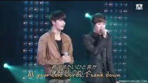 [Eng sub] ZE:A 제국의아이들 (Kwanghee & Hyungsik) - 안녕이라고 말하지마 (Don't Say Goodbye) LIVE