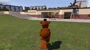 АНИМАТРОНИК ФРЕДДИ ПУГАЕТ ДИНОЗАВОВ! ПРИКЛЮЧЕНИЯ АНИМАТРОНИКОВ GMOD [Часть 509]