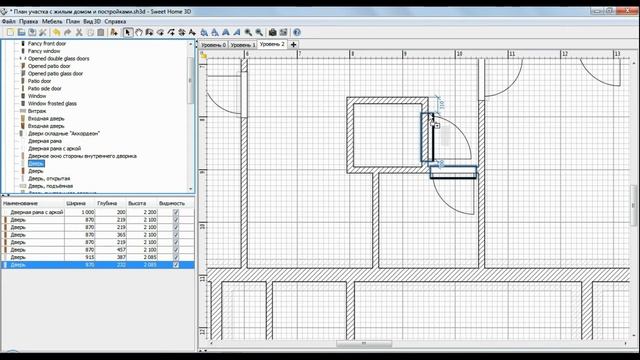 Sweet Home 3d. Проект дома с участком! Часть 3: Комнаты! Двери! Окна! смотреть онлайн