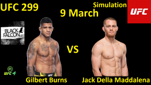 Гилберт Бёрнс против Джека Деллы Маддалены БОЙ В UFC 4/ UFC 299