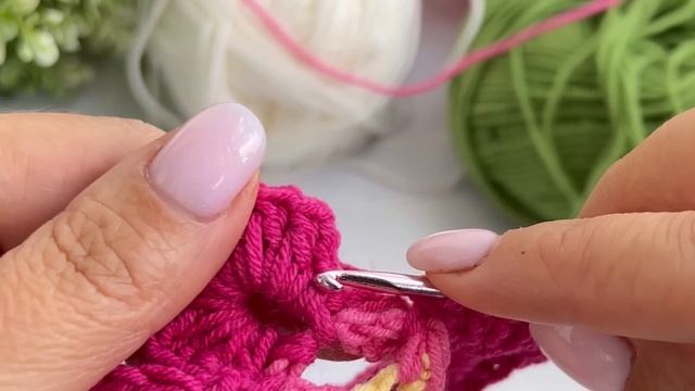 I found for YOU the most beautiful granny square 3D! Easy to remember, easy to crochet. Crochet. смотреть онлайн