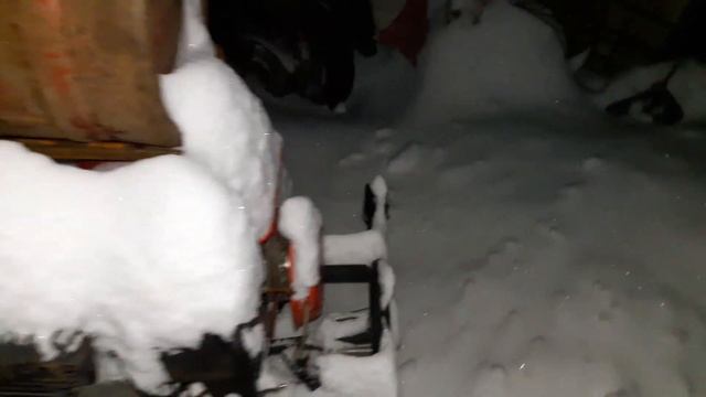 Заводим мотоблок на газу в мороз