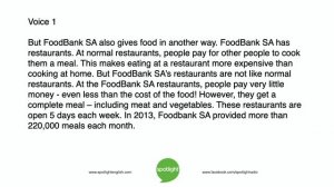 Foodbanks: Food and Hope | practice English with Spotlight