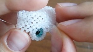 Амигуруми кицунэ из бисера туториал ? Часть 1 - голова
