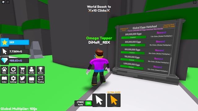ВАУ! КРУТЫЕ ПЕТЫ В TAPPING LEGENDS В РОБЛОКС ROBLOX смотреть онлайн