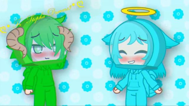 Middle Meme - (Gacha Club X Among Us) (Lime X Cyan)