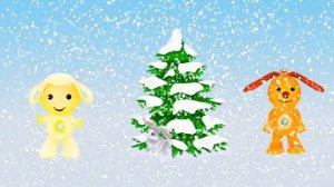 Новогодние Герои Tiny love встречают 2020 зиму  Новые Тини лав поют песенку В лесу родилась ёлочка