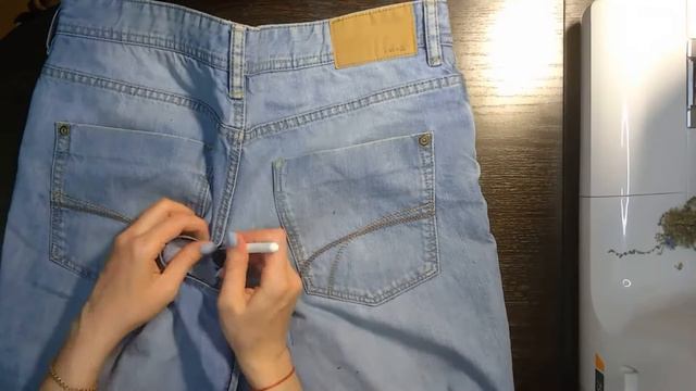 DIY. Denim skirt. Модная джинсовая юбка своими руками. Переделка джинс! смотреть онлайн