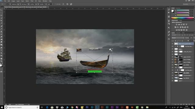 Ocean Pirates Photo Manipulation Photoshop Tutorial смотреть онлайн