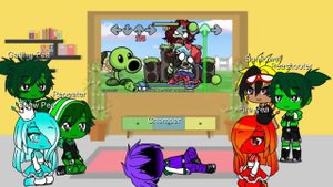 Plant vs Zombies react to Plants vs Rappers(FNF mod)||My AU|| Cringe||XxKingXx||Credit to @FlippyFN