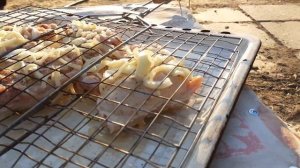 Сочный шашлык из кролика.