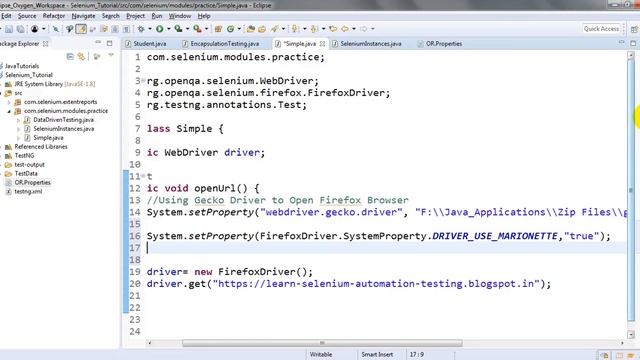 Selenium Tutorials - Disable Firefox Logs with Selenium | Disable Marionette logging