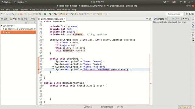 #4- What is Aggregation In Java OOPs | Object Oriented Programming | Coding Rail смотреть онлайн