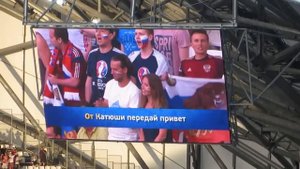 Россия Англия Русские болельщики поют Катюшу на стадионе!