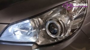 Subaru Legacy замена линз на светодиодные Aozoom A4+ 2022