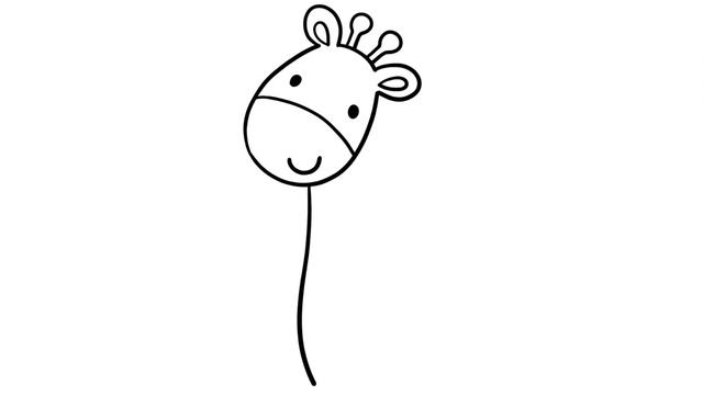 Cómo Dibujar una Jirafa Fácil para Niños Paso a Paso смотреть онлайн