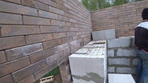 Облицовка дома Лего кирпичём