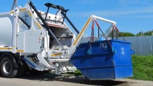 Магистральный мусоровоз Гесингнорба на шасси Вольво. Ульяновск