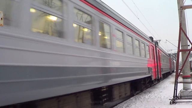 Электропоезд ЭД4М-0168 платформа Фрезер