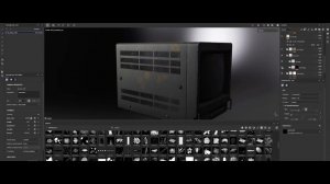 TEXTURING a 90's CRT Monitor in SUBSTANCE PAINTER | 3D Texturing Timelapse