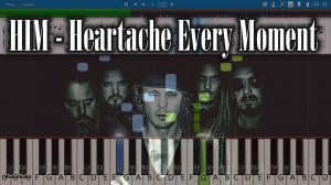 HIM - Heartache Every Moment [Piano Tutorial | Sheets | MIDI] Synthesia