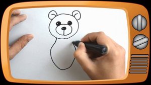 Рисовалки для детей. Рисуем Teddy Bear